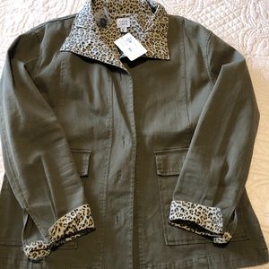 Peyton Jensen Khaki Jacket NWT